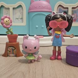 Gabby’s Dollhouse Kitty Fairy Garden Set — Complete (Includes Winged Gabby!)