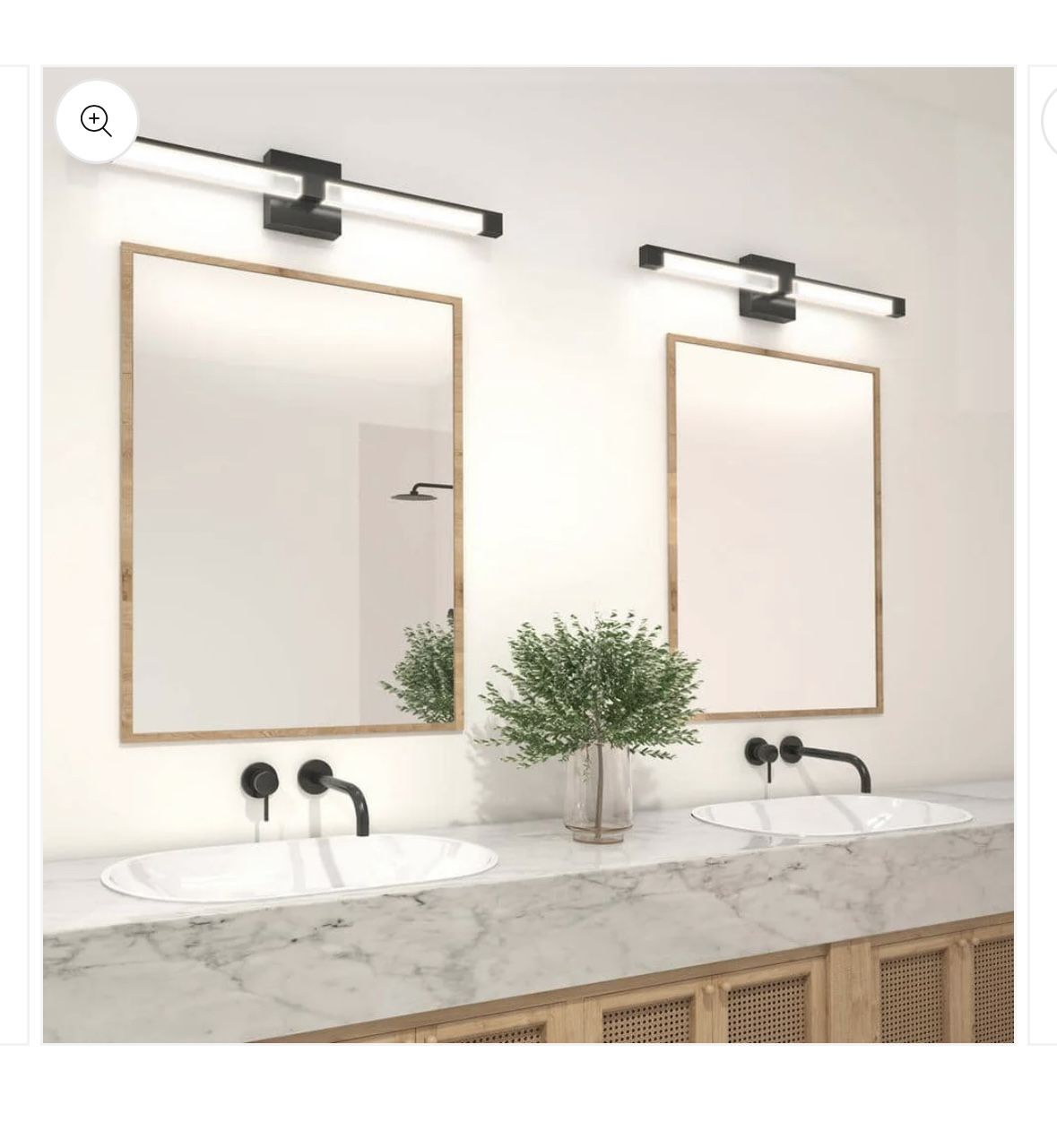 Artika Tivoli 27 Light Black LED Modern Bath Vanity Light