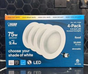 Feit Electric 5-6” inch led recessed downlights flood