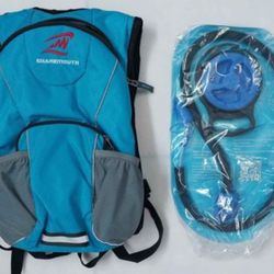 SHARKMOUTH Hiking Hydration Backpack with 1/2L. Free Water Bladder, Small Lightweight and Insulated
