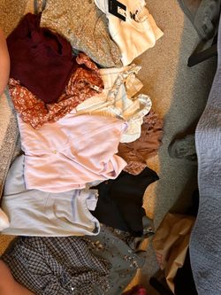 Size XL clothes bundle. Tops and dresses