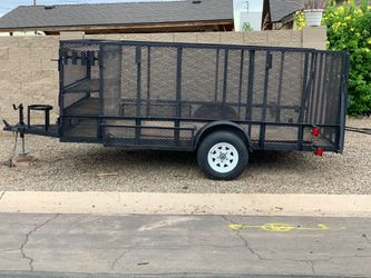 Heavy -Duty Landscape Trailer with Tool Racks