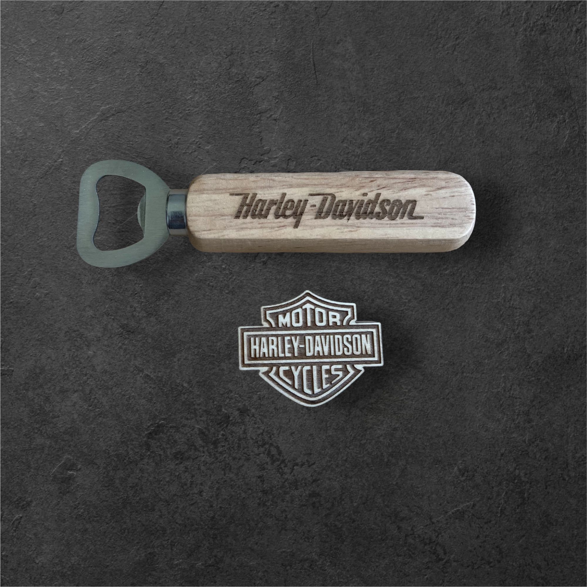 Harley Davidson  Bottle Opener and Fridge Magnet