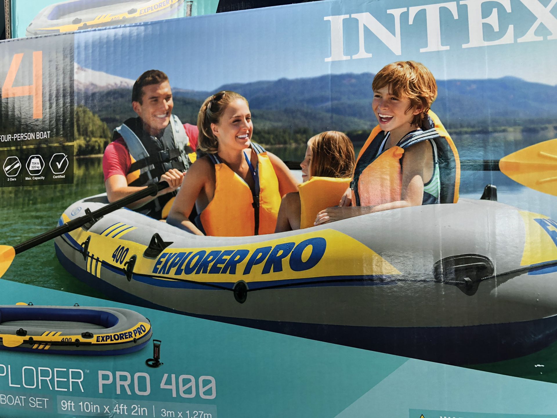 Intex explorer 400 inflatable boat NEW