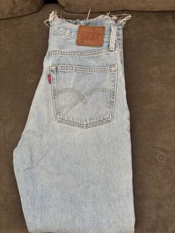 Levi's 501 Light Wash Cutoff Denim Shorts