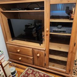 Solid Wood Tv Stand With Storage