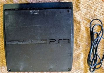 Sony PlayStation 3 Slim 120GB (Model CECH-2001A) - Console and power cord