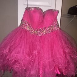 Pink Formal Dress Size Large 