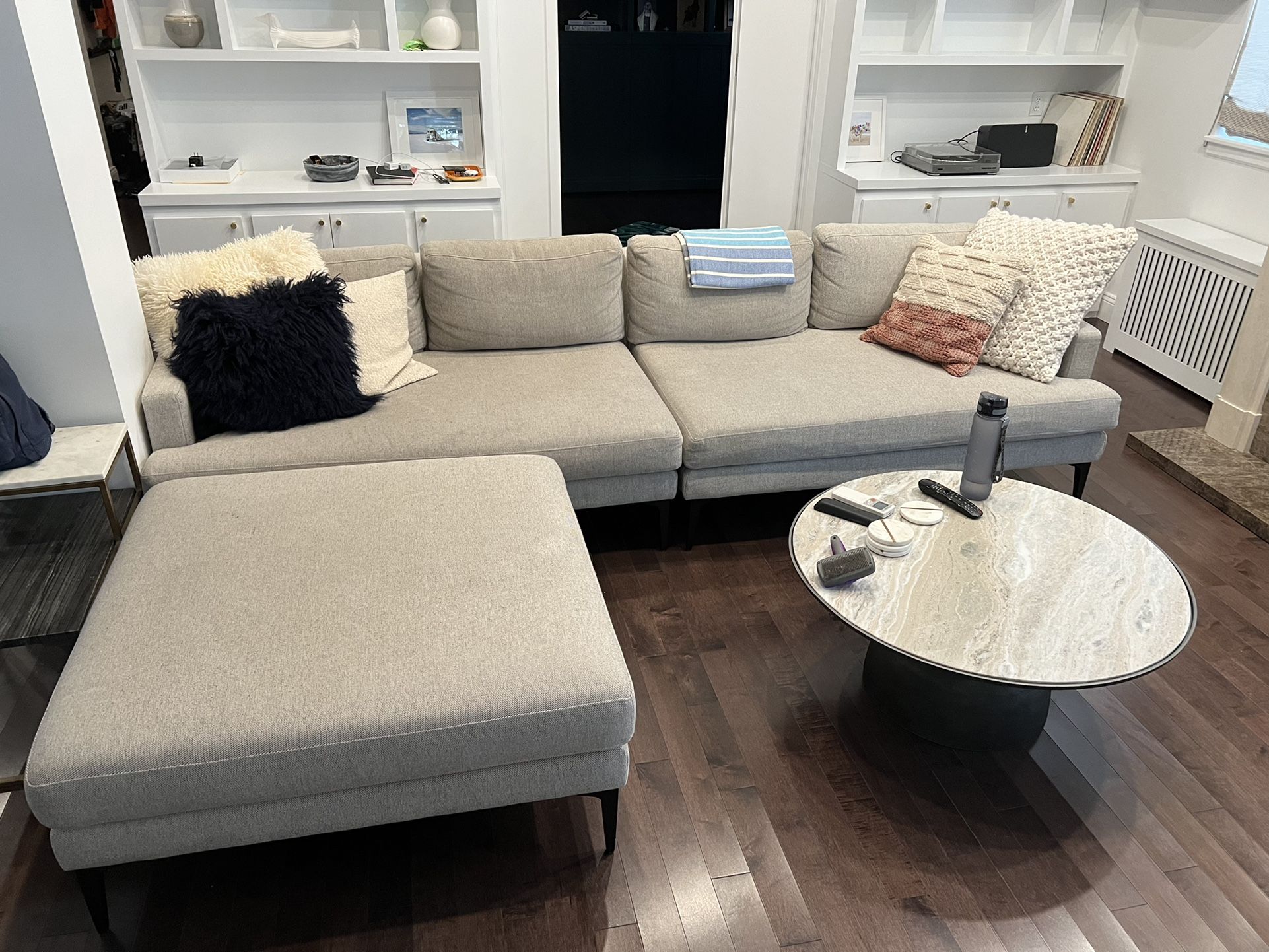 West Elm Andes Couch - 3 Piece Sectional - Great Condition