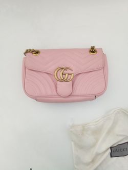 Gucci GG Marmont Medium Shoulder Bag Dusty Pink