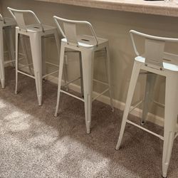 4- Metal Barstools 