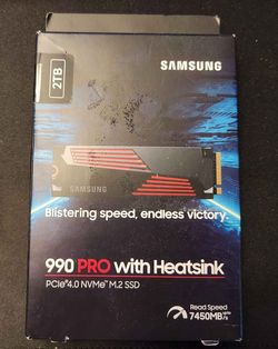 2 TB Samsung 990 PRO Heatsink Gen 4 NVMe SSD
