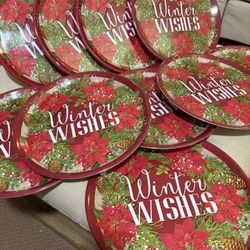 10 Christmas Platters - New, Never Used