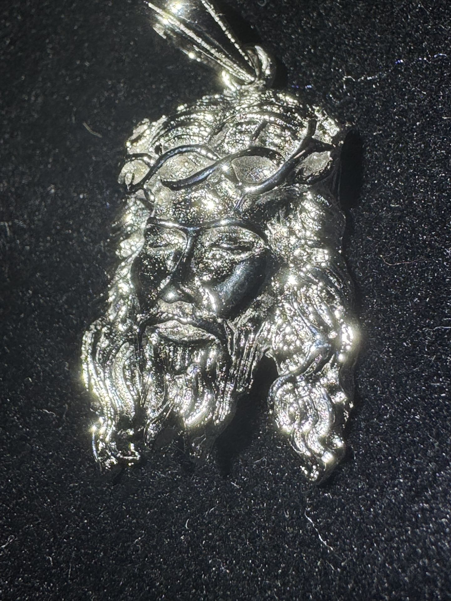 Small 925 Sterling Silver Jesus Pendant