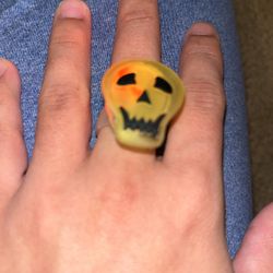 alloween Decorations Creative Cute Glowing Ring Pumpkin Ghost Skull Rings for Kids Gifts Halloween Party Supplies
