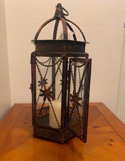 Indoor/Outdoor Metal Lantern Good Condition 