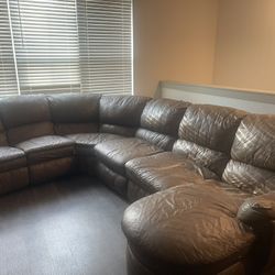 Leather Sectional For pick Up 