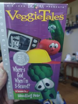 VeggieTales Factory Sealed Where's God When I'm S-Scared? VHS
