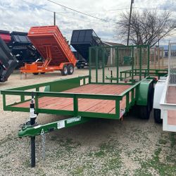 6.5x14 Dbl Axle Utility Trailer By Carson Trailer