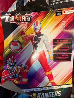 Power Rangers Dino Fury Kids Costume Size S (4-6)