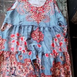 Colorful women's shein top/dress