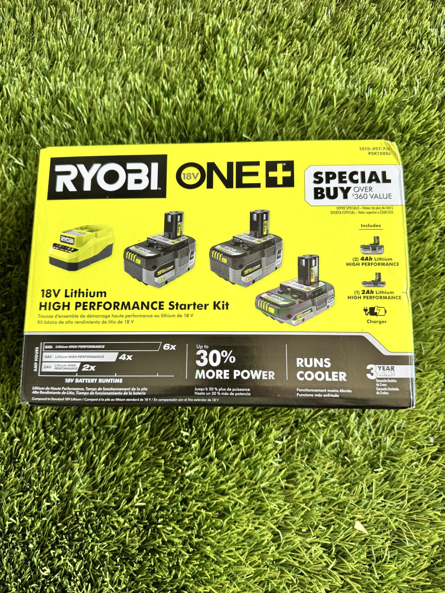 Ryobi ONE Plus 18V Lithium HIGH PERFORMANCE Starter Kit | Delivery Available