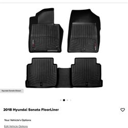 Weather tech Floor Mats Front And Rear For 2018 Hyundai Sonata Se 
