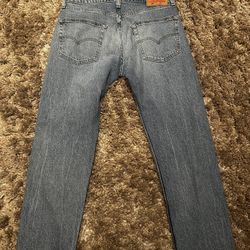 Levi's 502 Jeans Men's 32x29 Blue Cotton Denim Straight Taper Faded New , Light