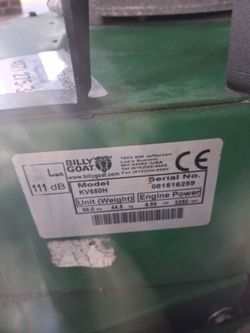 Billy Goat KV650H Lawn Vacuum