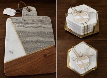 Cutting Board And Coasters (charcuterie Board)