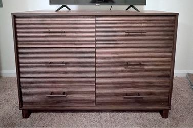 Brown fluted dresser