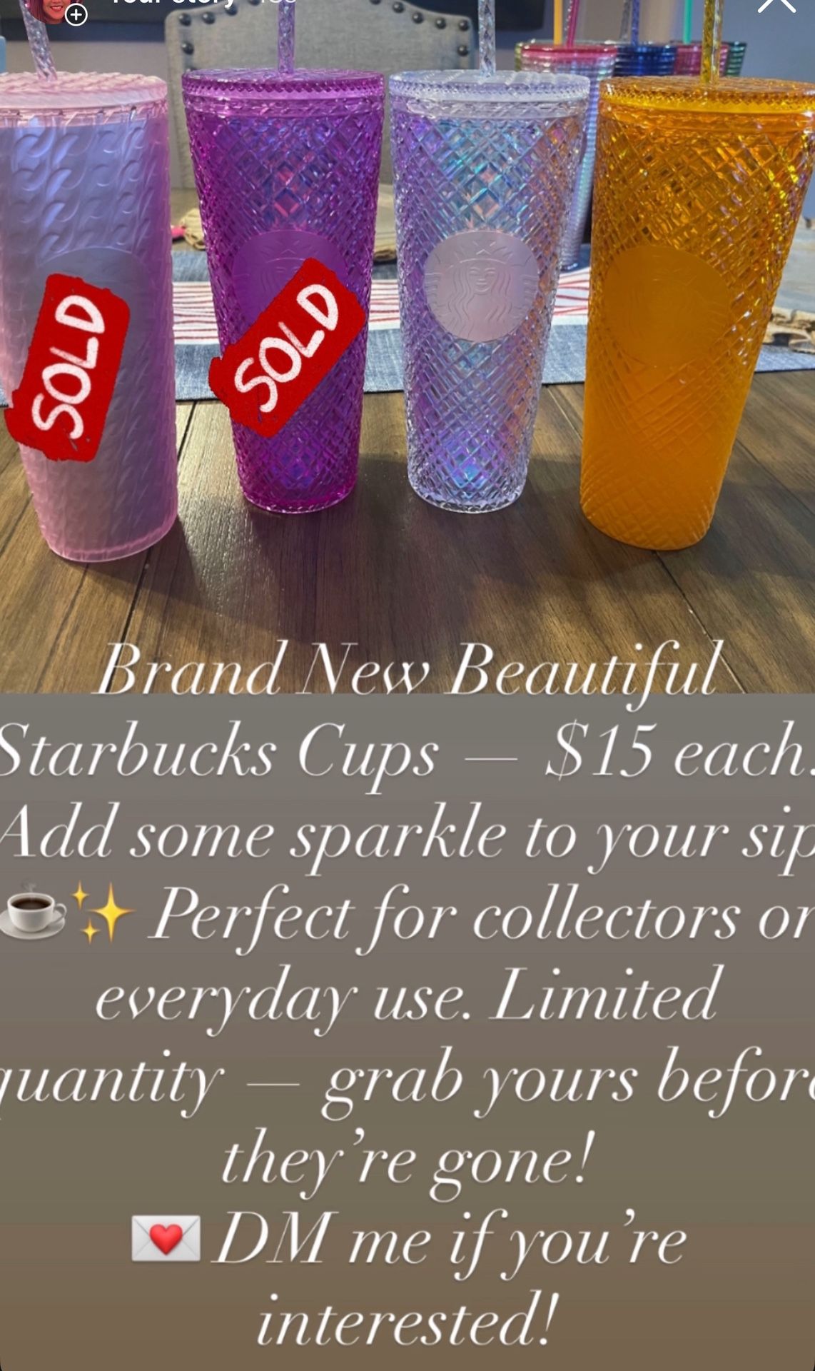 Brand New Starbucks Tumblers