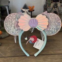 Disney Parks The Little Mermaid Minnie Mouse Ears Headband