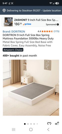 DORITRON 9 Inch Full Size Box Spring Mattress Foundation