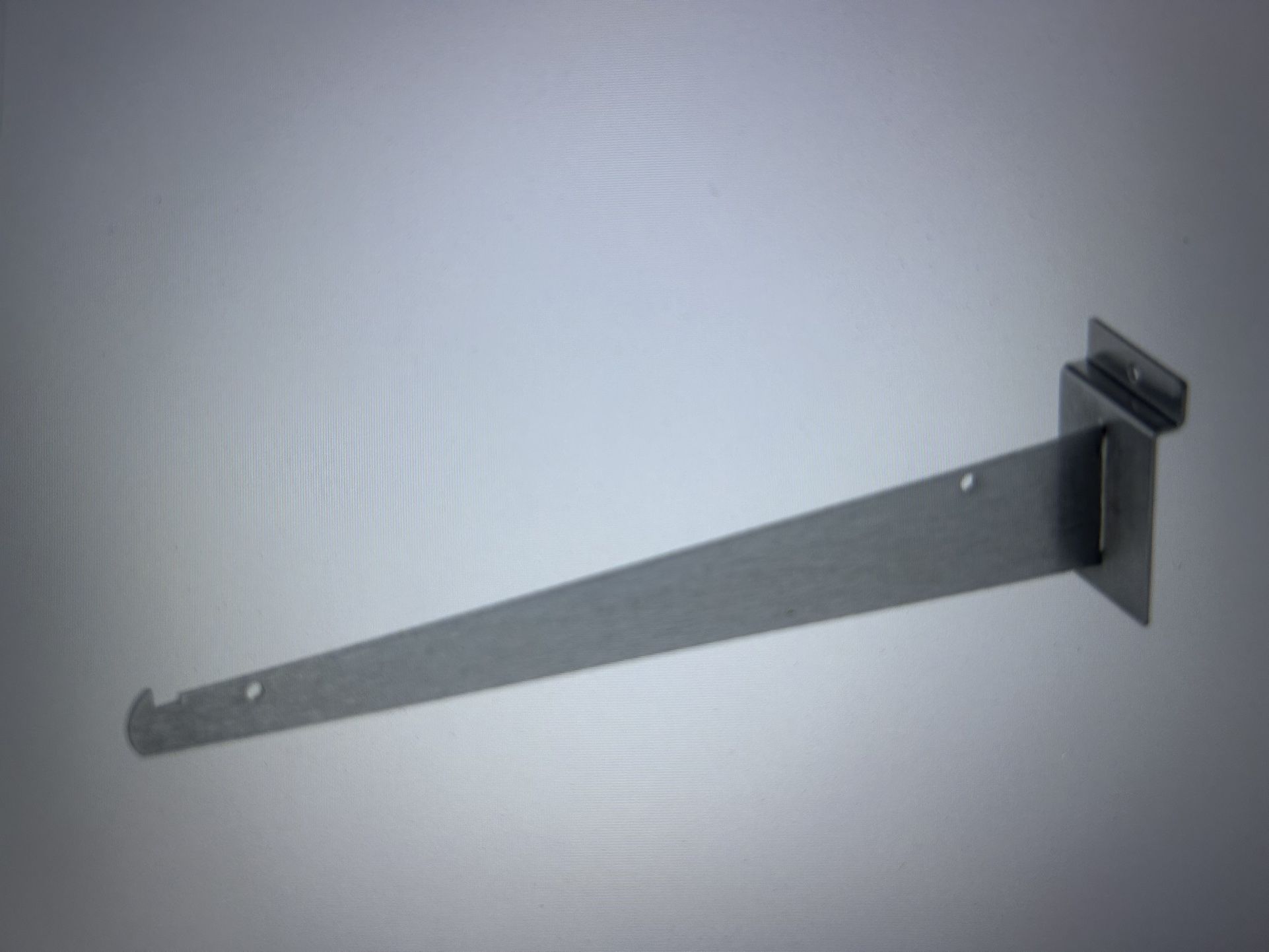 12” Chrome Slatwall Shelf Bracket
