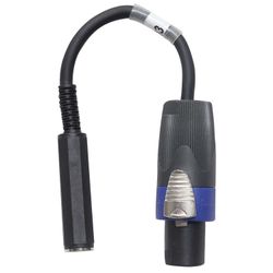 ProX XC-SQF 6" Speaker Twist Connector Male to 1/4" TS-F Female High Performance Speaker Cable