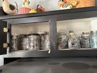 pop pull taps and old jars