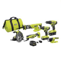 Ryobi P1819 18V One+ Lithium Ion Combo Kit