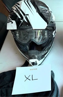 Motocross Dirt Bike Helmet w/ Goggles - Adult XL