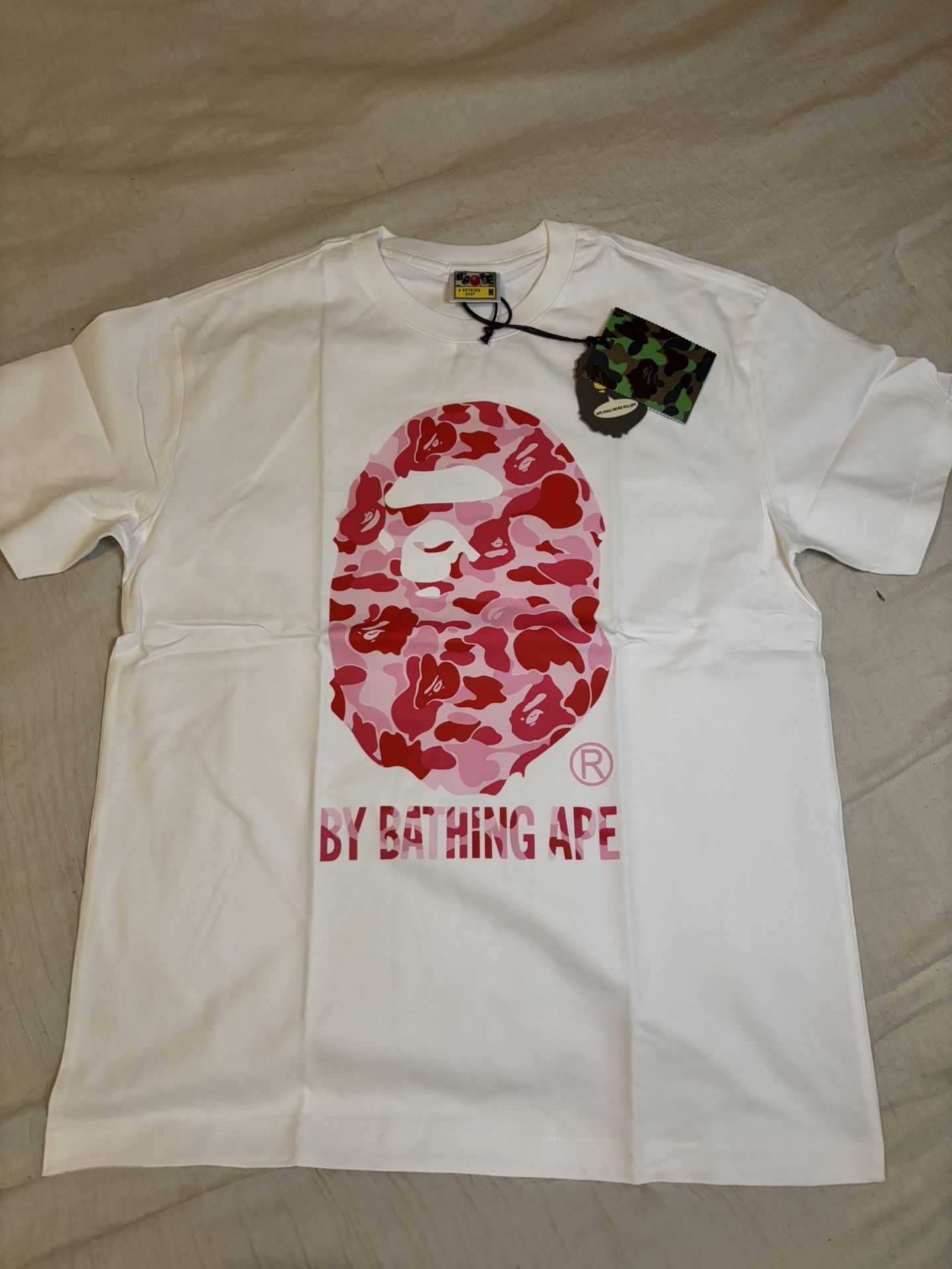 BAPE White And Pink Camo