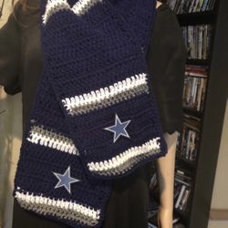 Dallas Cowboys Beanie Hat Scarf SetTeen-Adult Add a Trim to the Hat Unisex