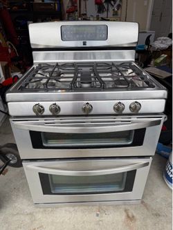 Propane Gas Double Oven Stainless Steel
