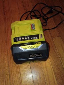 Ryobi 40v 2Ah Battery and Charger