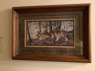 Huge wooden picture