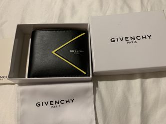 Brand New Givenchy Bi-Fold Leather Wallet Yellow/Black