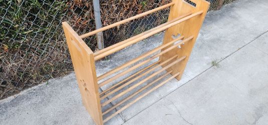 Wooden Shoe Rack Organizer