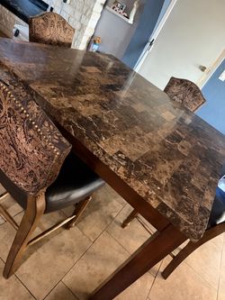 Marble dining set