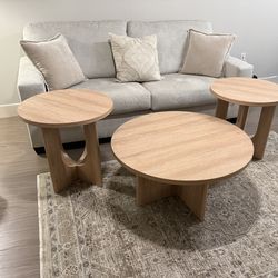New Coffee Table Set 3 pc