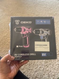 Cordless Drill/Screwdriver DEKO 8V  – Brand New & Sealed