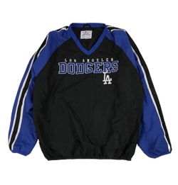 LA Dodgers Windbreaker Jacket Mens XL Sweatshirt Pullover Los Angeles Carl Banks